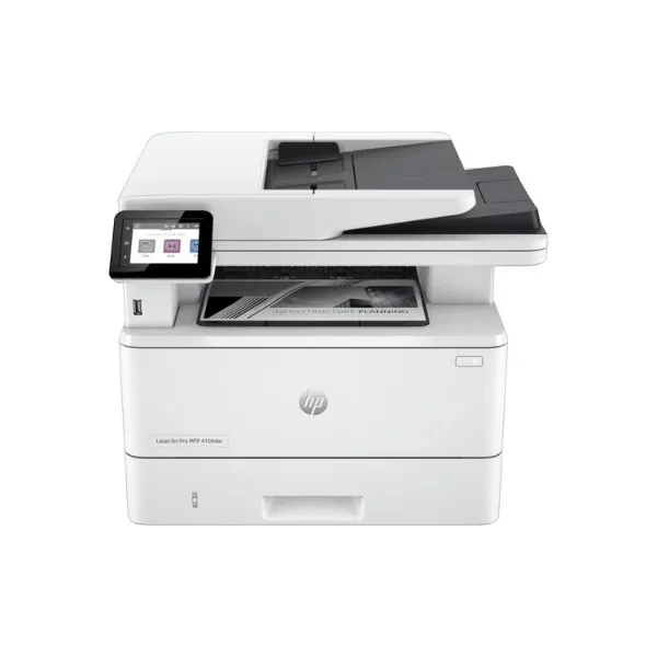 HP Monochrome, Colour Wireless Laser Printers jet Pro Mfp 4104Dw, 42 Ppm A4 Mfp With Wifi, White