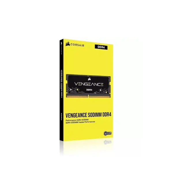 Corsair Vengeance SODIMM 16GB (1x16GB) DDR4 3200MHz CL22 Memory for Laptop/Notebooks (Intel 11th Generation Core Processors Support) Black CMSX16GX4M1A3200C22