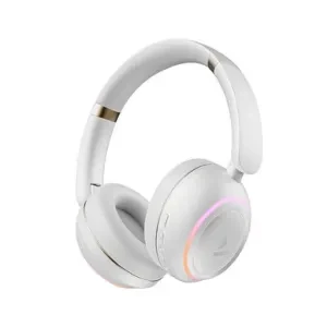 boAt Rockerz 480 W/RGB LEDs, 6 Light Modes, 40Mm Drivers, Beast Mode, 60Hrs Playback, Enx Tech, BT V5.3, Adaptive Fit & Easy Access Controls, Bluetooth Over Ear Headphones(White Sabre)