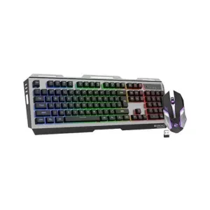ZEBRONICS Transformer PRO Gaming Wireless Keyboard & Mouse Combo with 2.4GHz, Aluminum Body, Built in Battery, Multicolor LED Modes, Type C, Double Shot Keycaps, up to 4000 DPI
