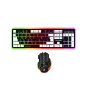 Ant Esports KM 1410 Wired Gaming Keyboard and Mouse Combo, RGB LED Backlit, 25 Keys Anti-ghosting Water Resistant Membrane Keyboard