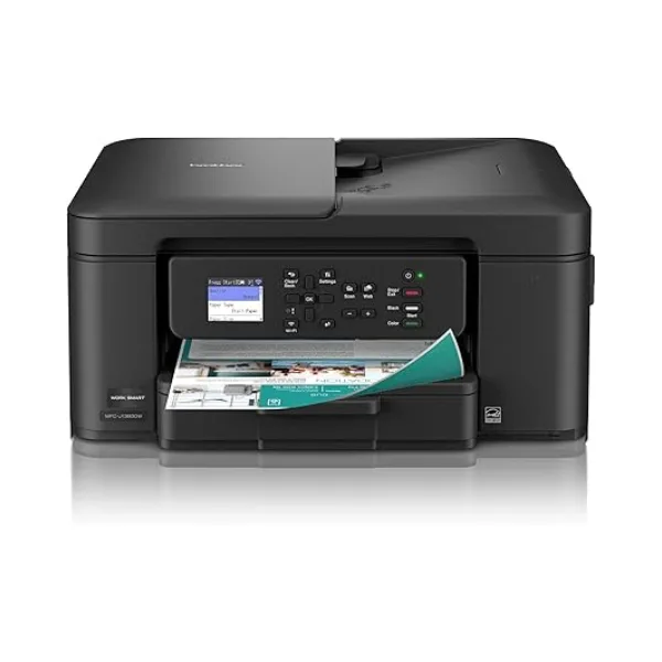 Brother Work Smart 1360 Wireless Color Inkjet All-in-One Printer with Automatic Duplex Printing and 1.8” Color Display | Includes Refresh Subscription Trial(1) (MFC-J1360DW) (Uses LC501 Series Inks)