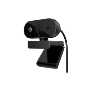 HP 320 FHD Webcam 1080 Full HD 30fps - Plug and Play Setup, Wide-Angle View for Video Calling on Skype, Zoom, Microsoft Teams and Other Apps/ 1 Year Warranty (53X26AA),Black