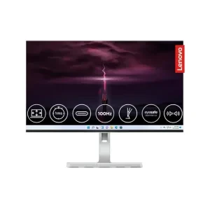 Lenovo L-Series 24 inch (60.4cm) FHD IPS Monitor| 100Hz, 1ms, FreeSync, 3Wx2 Speakers, 4xUSB-A, 1xUSB-C, 1x HDMI, PD-45W, Tilt, Swivel,Pivot Height Adjust Stand: for Home & Office use, Grey, L24m-4A