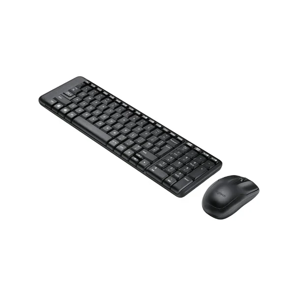 Logitech MK215 Wireless Keyboard and Mouse Combo, 2.4 GHz Wireless, 3 Years Warranty, Compact Design, 2-Year Battery Life(Keyboard),5 Month Battery Life(Mouse) PC/Laptop- Black