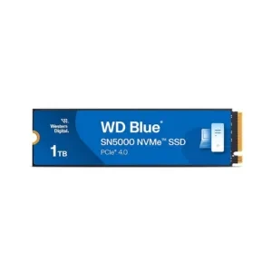 Western Digital WD Blue SN5000 NVMe 1TB, Upto 5150MB/s R, 4900MB/s W, 5Y Warranty, PCIe Gen 4 NVMe M.2 (2280), Gaming Storage, Internal Solid State Drive (SSD) (WDS100T4B0E)
