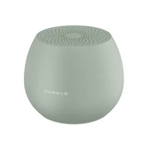 HAMMER Drop 5W Bluetooth Wireless Speaker with Twin Pairing, 1200 mAh Battery, 100H Standby Time, TWS Function, TF Card, USB Slot, Auto-Pairing, in-Built Mic, Type-C Charging, 52mm Driver (Green)
