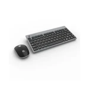 Portronics Key2 Combo Wireless Keyboard and Mouse Set, with 2.4 GHz USB Receiver, Silent Keystrokes, 1200 DPI Optical Tracking, Compact Design, Multimedia Keys for PC, Laptop & USB Supported Devices (