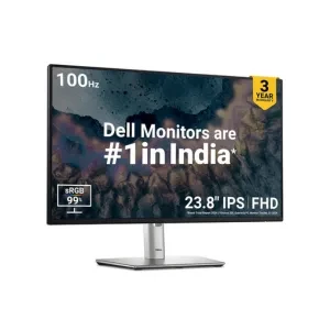 Dell 24 inch P2425H Monitor IPS FHD|100Hz| 99% sRGB | 250 cd/m2 (Typical) 5ms| 1500:1 Contrast Ratio| 5X USB 3.2 Gen1 1x HDMI 1.4 1xDP 1xVGA| Height Tilt Swivel Pivot |USB-C Downstream | Flicker Free