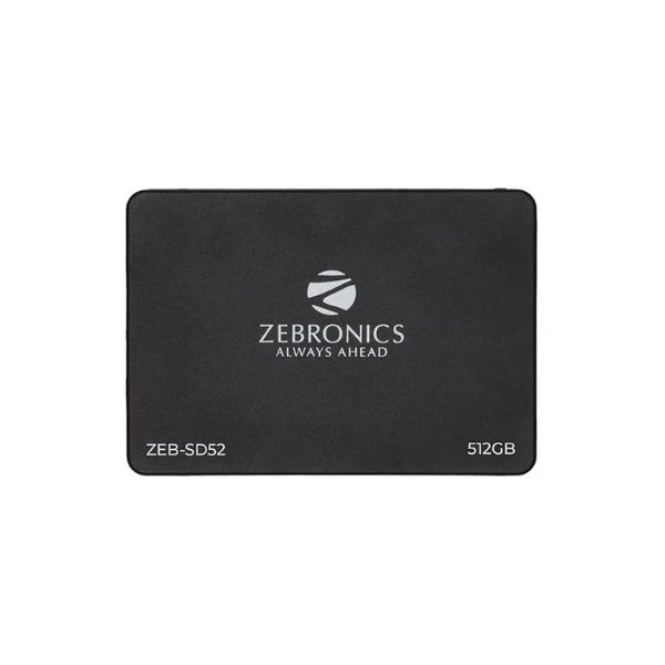 ZEBRONICS-SD52 SSD 512GB, SATA II and SATA III Interface, QLC, Silent Operation
