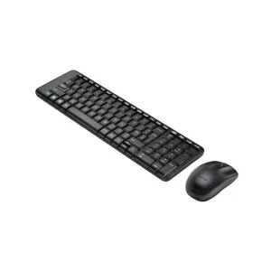 Logitech MK215 Wireless Keyboard and Mouse Combo, 2.4 GHz Wireless, 3 Years Warranty, Compact Design, 2-Year Battery Life(Keyboard),5 Month Battery Life(Mouse) PC/Laptop- Black