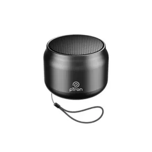pTron Newly Launched Fusion Hook v2 6W Bluetooth Speaker with 8 Hrs Playtime, 2.04" Neo Driver for Pristine Sound, Mini Size Portable Speaker, BTv5.1 Connectivity, TWS Feature & Type C Charging(Black)