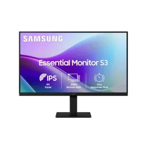 Samsung 24" (60.5 cm) S3 Flat Monitor|Super Slim Borderless Design|IPS Panel|FHD 1920 x 1080|120 Hz|5 ms|Dual HDMI Ports (2EA)|Game Mode|Eye Saver Mode|Wall Mountable|LS24F320GAWXXL|Black