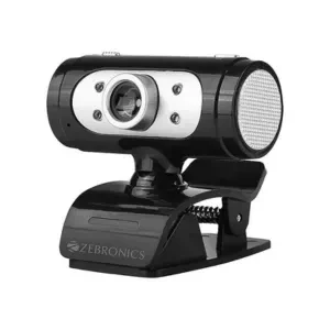 Zebronics Zeb-Ultimate Pro (Full HD) 1080p/30fps Webcam with 5P Lens, Built-in Mic, Auto White Balance, Night Vision, Manual Switch for LED (Black)