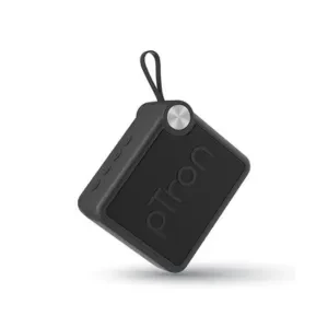 pTron Funk Rap 10W Mini Bluetooth Speaker with Pristine Sound, 8 Hours Playtime, Multi-Playback Modes-BT5.4/TF Card/USB, Front Metal Grill, Type-C Fast Charging, Multi-function Control Buttons (Black)
