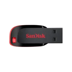 SanDisk Cruzer Blade 128GB, USB 2.0, Flash Drive, Pendrive, Red, 5Y Warranty (SDCZ50-128G-I35)