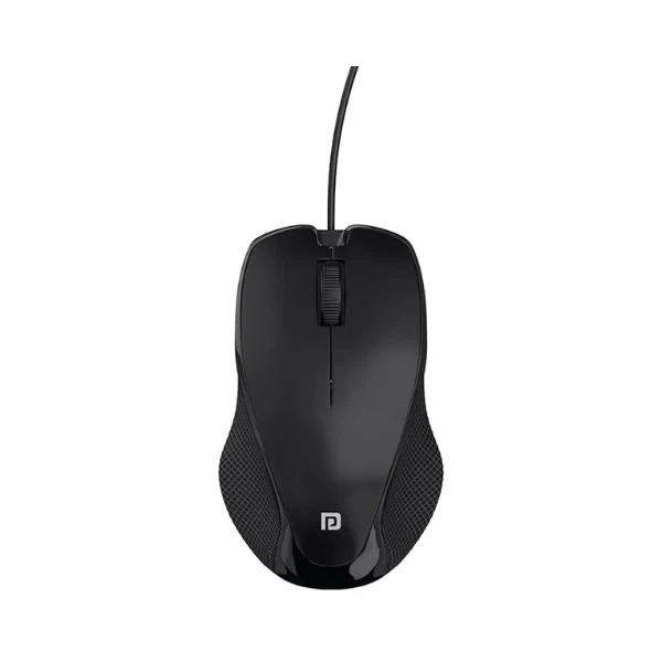 Portronics Toad 101 Wired Optical Mouse with 1200 DPI, Plug & Play, Hi-Optical Tracking, 1.25M Cable Length, 30Lakhs Click Life(Black)